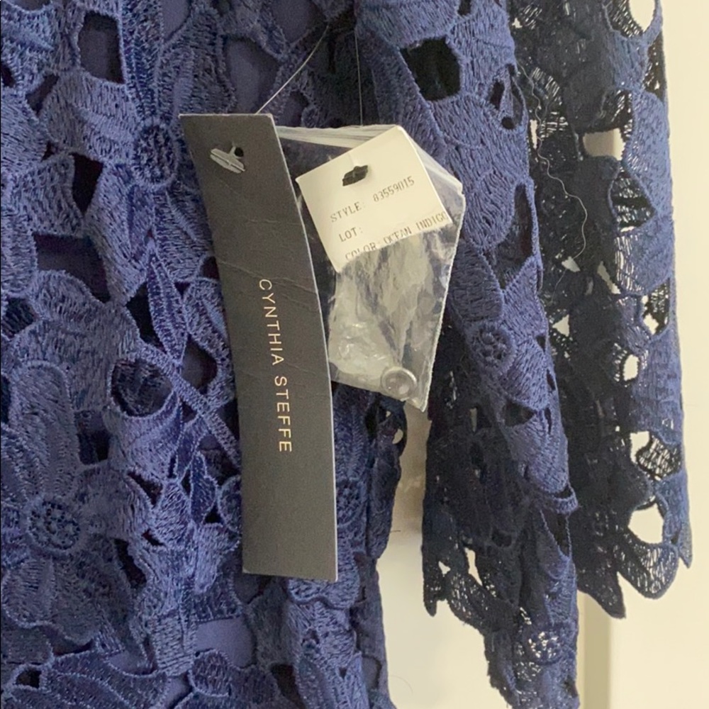 Cynthia Steffens Half-sleeve Popover Lace Dress - Picture 3 of 9